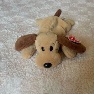 Ty Beanie Baby Bone the Dog Retired 4th Gen Tags PVC Pellets